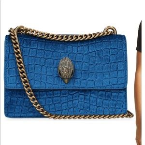 Kurt Geiger London Blue Velvet Crossbody